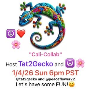 1/4/26 Sun 6pm PST 😊❤️☮️🌸